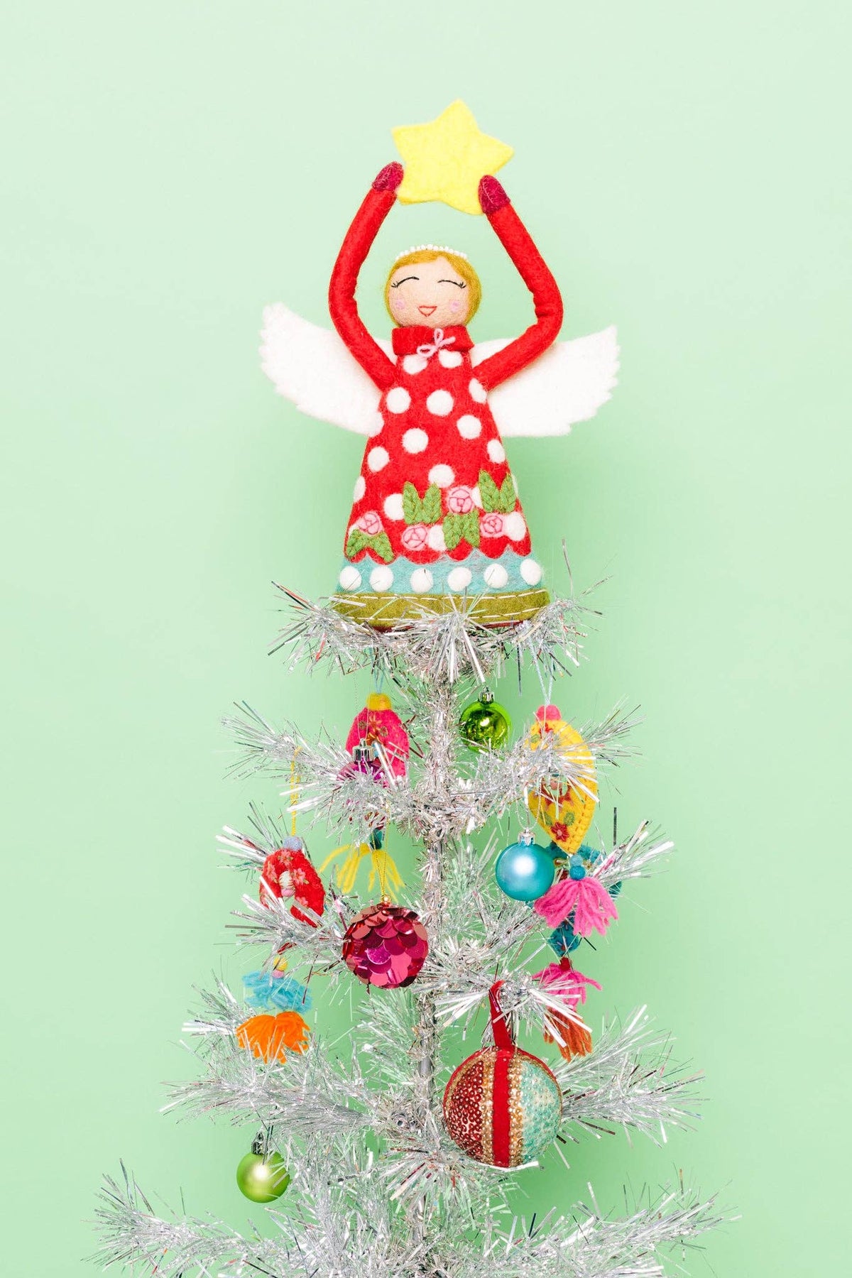 Angel Tree Topper - Joy: Red