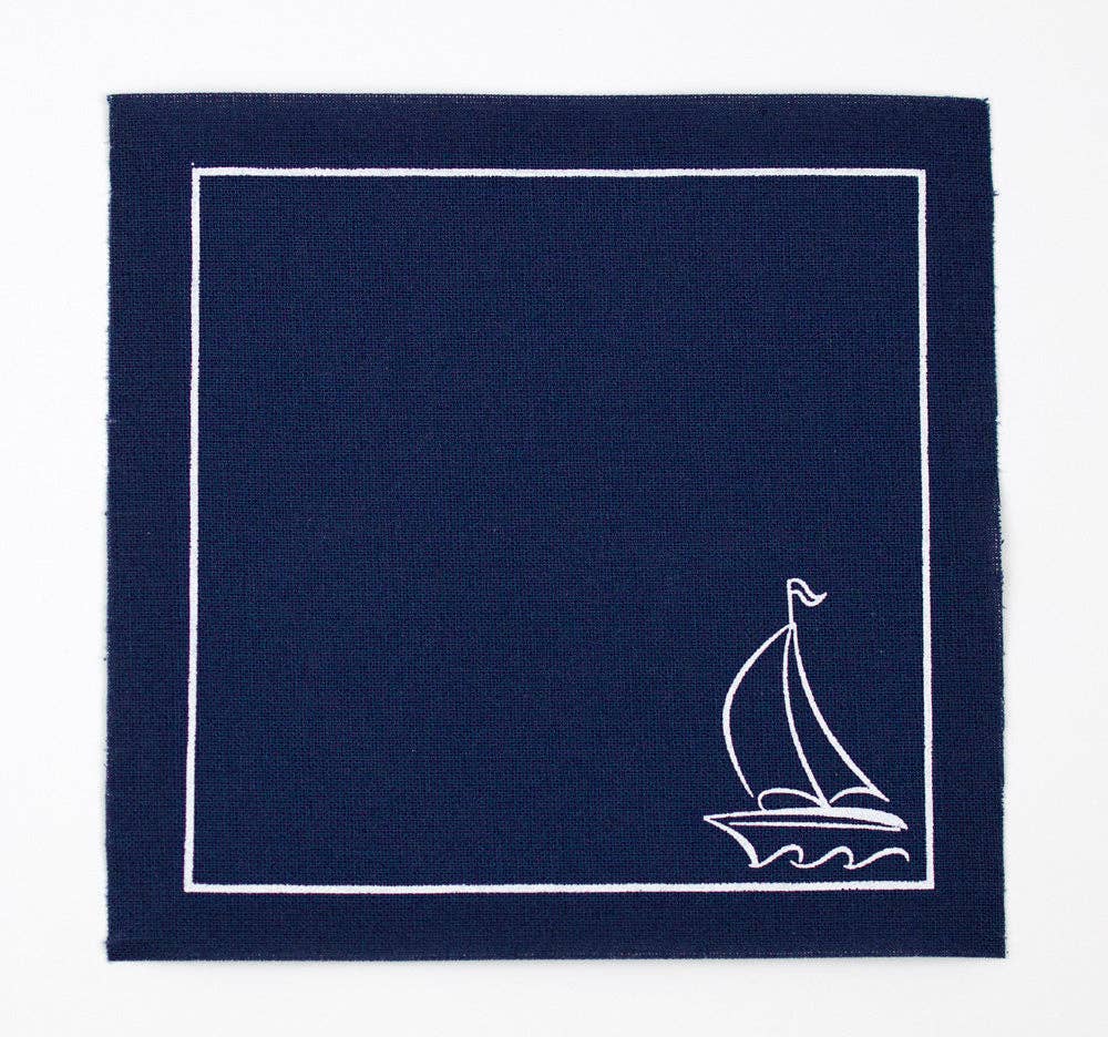 Sail Away Cocktail Napkins - Case Pack (6 Rolls)