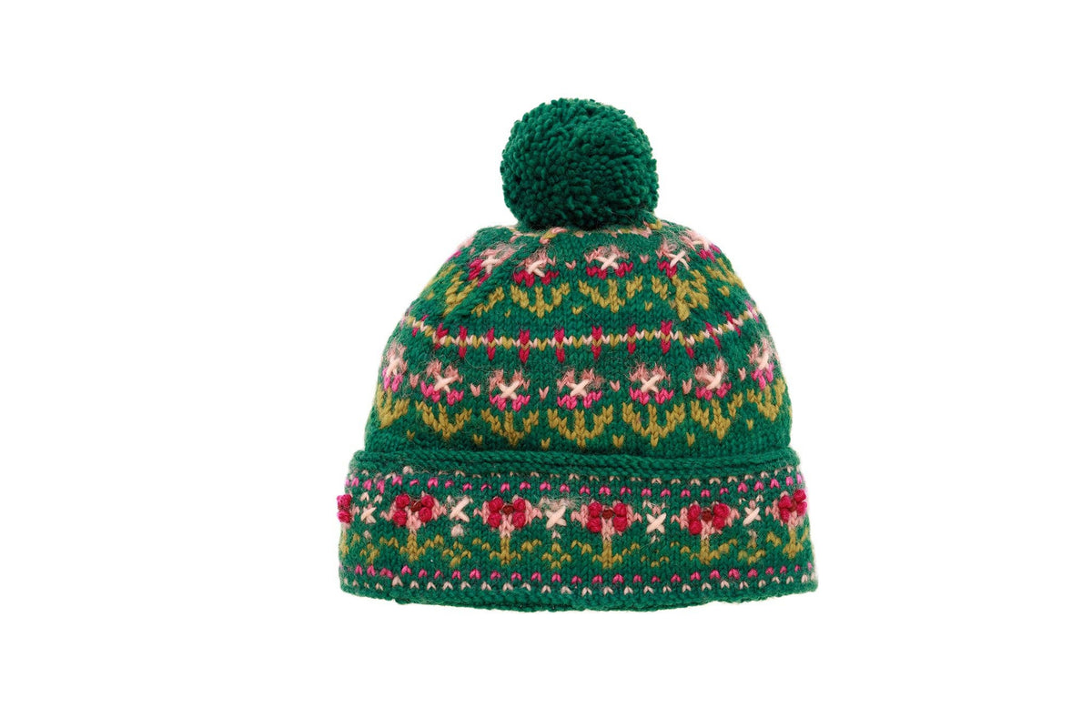 Lucy Fold Up Hat: Green