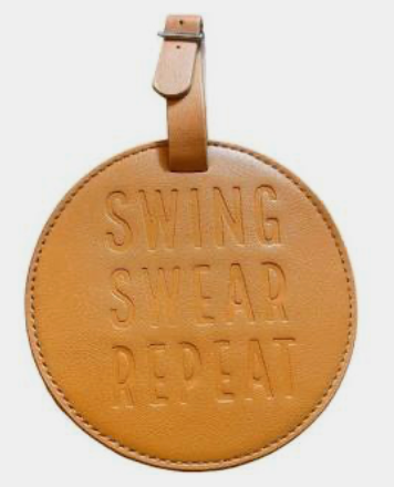Golf tee bag tag
