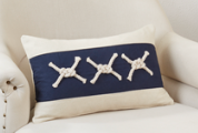 Rope knots Lumbar pillow 12x20