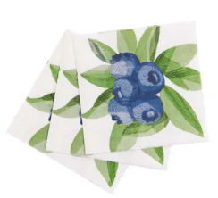 GIFT RockFl blueberry napkins s/20