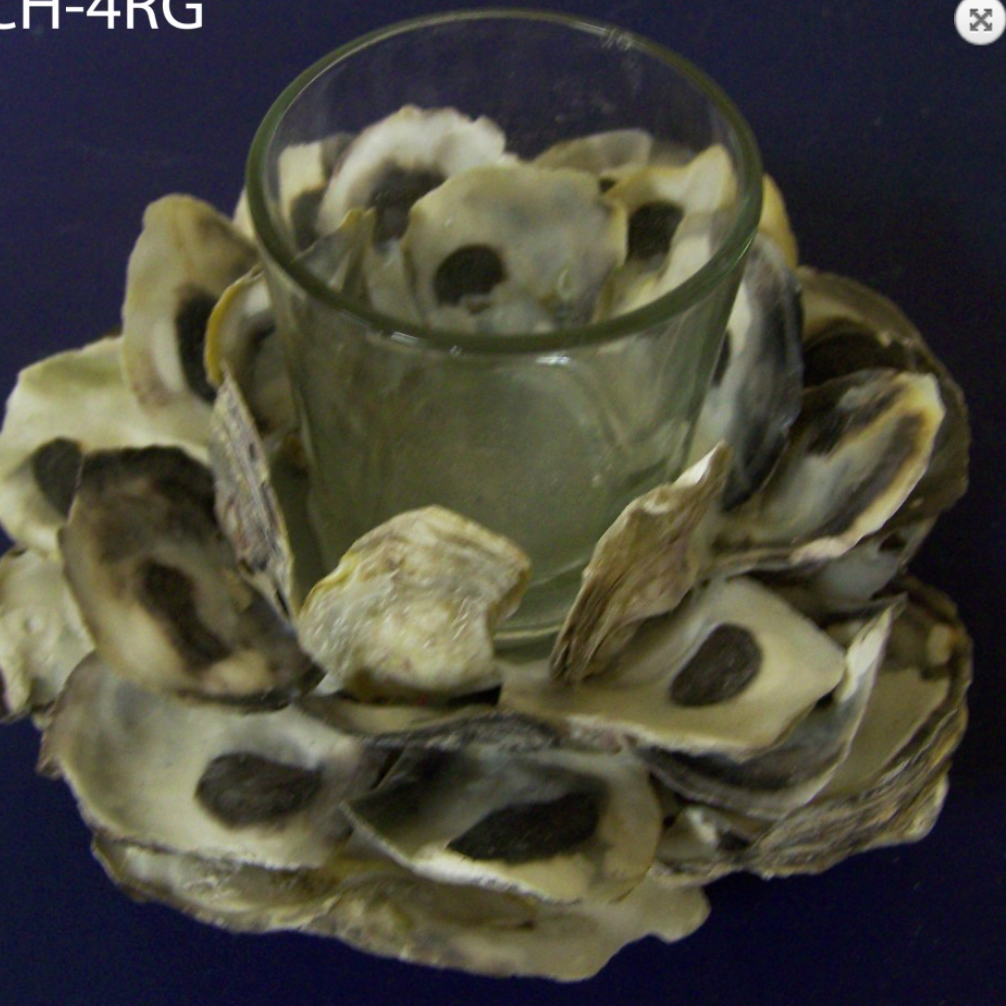 Oyster votive holder