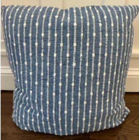 Pillow Blue white stripe