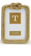 Picture frame Knot rope frame 4x6 gold