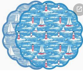 Sailboats reversible placemats