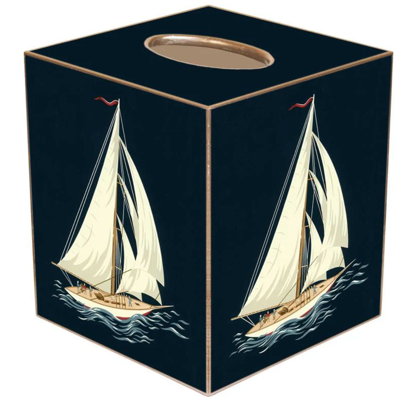 Sailboat - Tissue Box Cover