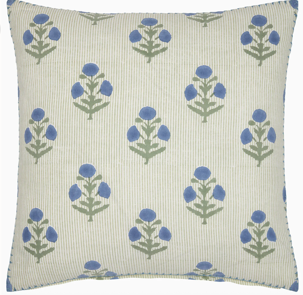 Lucy Azure Decorative Pillow