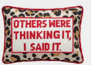 Others were thinking needlepoint pillow