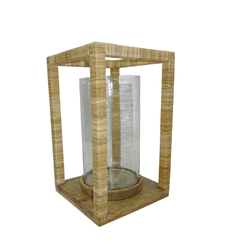 Lantern Rattan wrapped