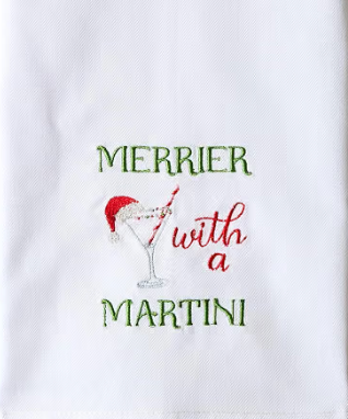 Guest Towel Merrier with a Martini