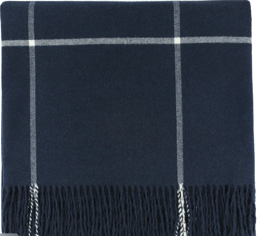 Throw Navy Plaid 50x69