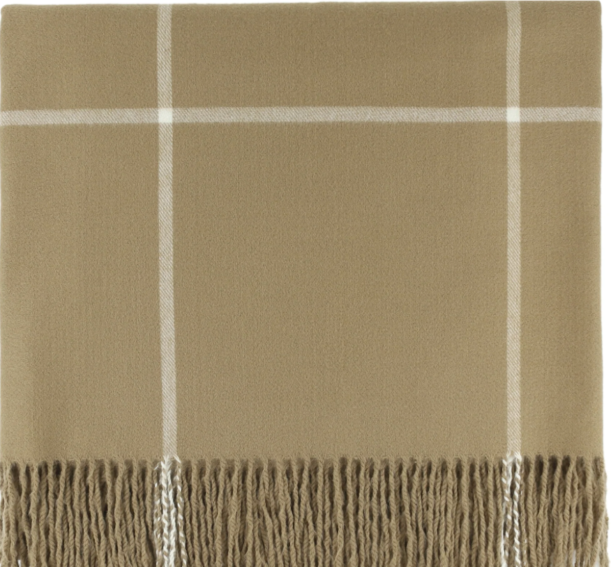 Throw Camel Plaid 50x68
