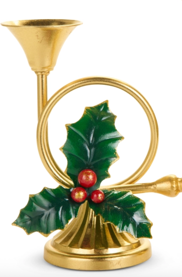 Holiday Decor French Horn 7.5" Height