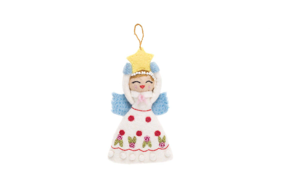 Angel Ornament - Joy: White