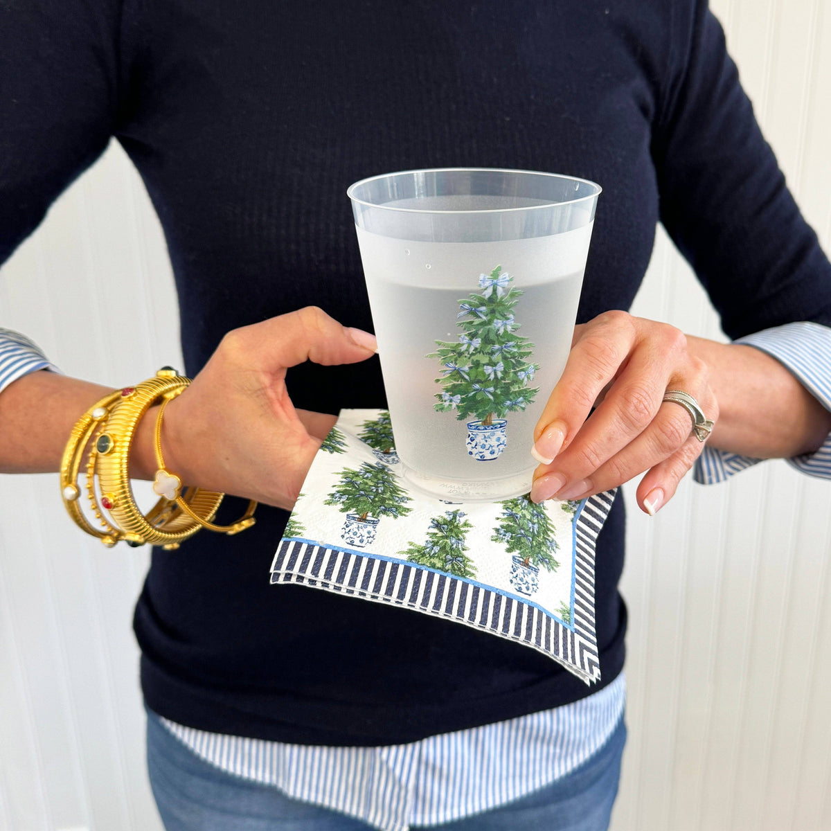 Christmas Tree Shatterproof Cups | Set of 8