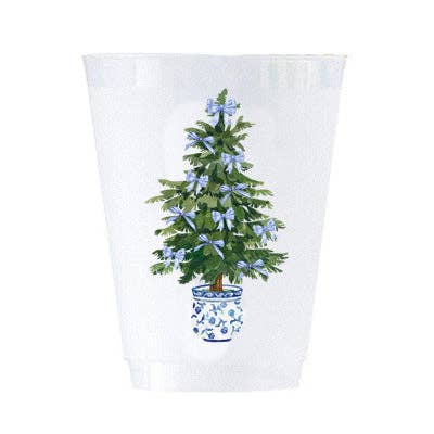 Christmas Tree Shatterproof Cups | Set of 8