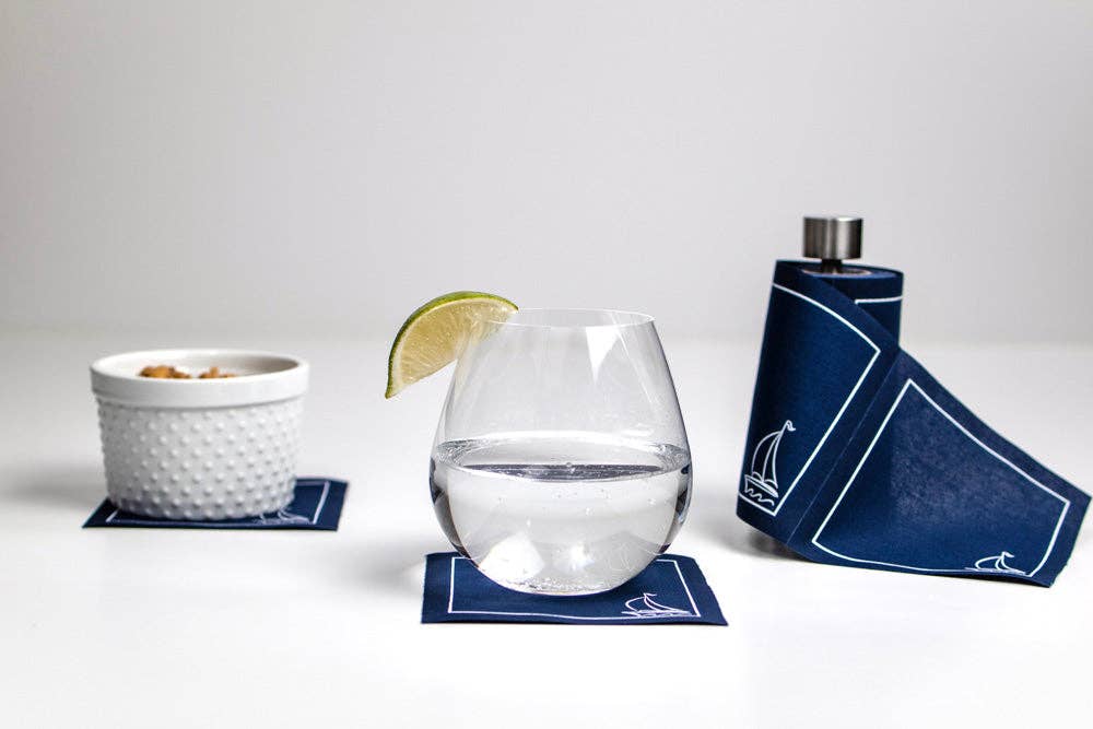 Sail Away Cocktail Napkins - Case Pack (6 Rolls)