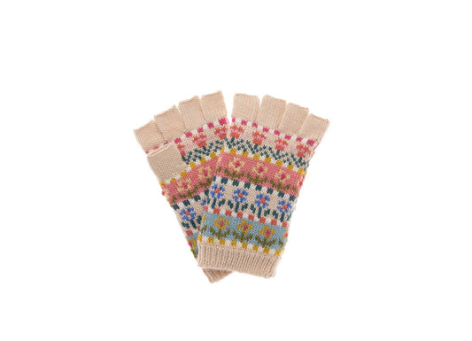 Tulip Fingerless Glove: Natural