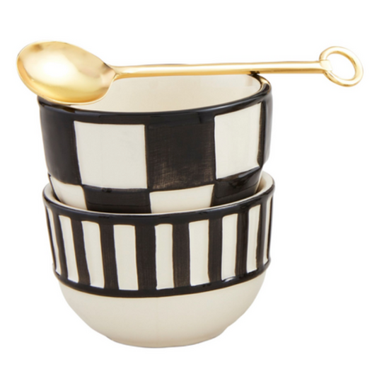 Stripe tidbit set