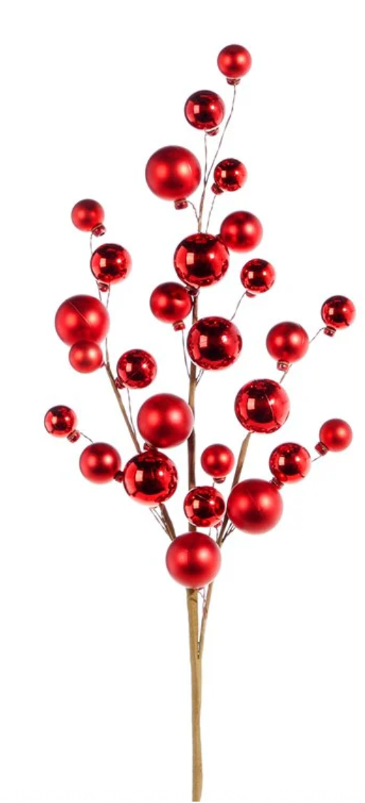 Holiday Red ball spray