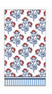 Gift Guest towels paper red block floral