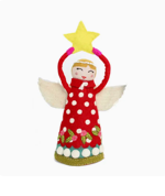 Angel tree topper Red