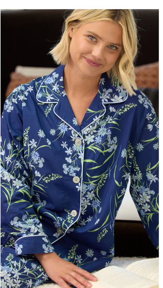 Pajamas navy floral