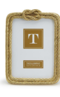 Picture Frame  Knot rope frame 5x7 gold