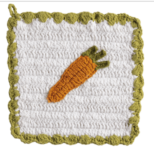 Potholder carrot crochet