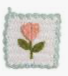 Potholder tulip crochet