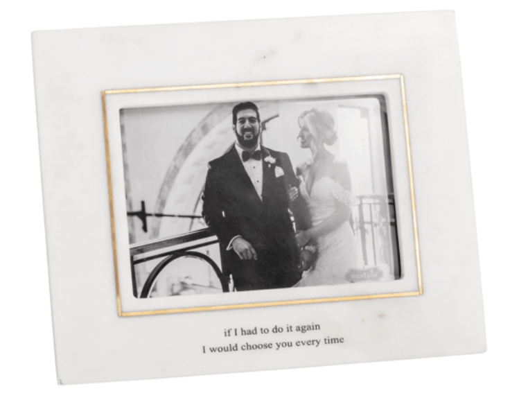 Picture frame marble gold wedding 5x7