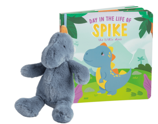Dino book and stuffy