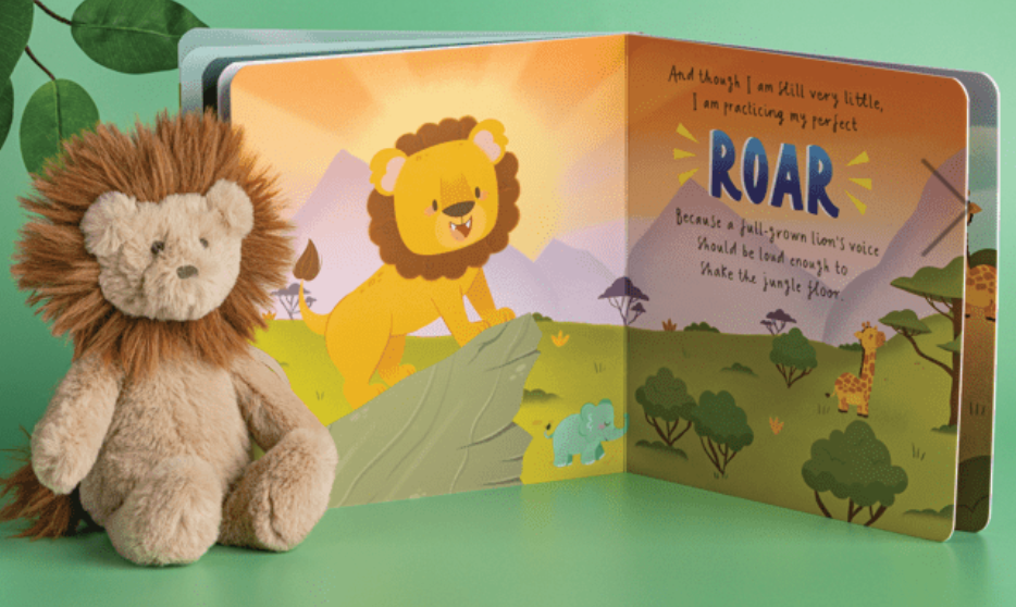 Lion book with stuffy