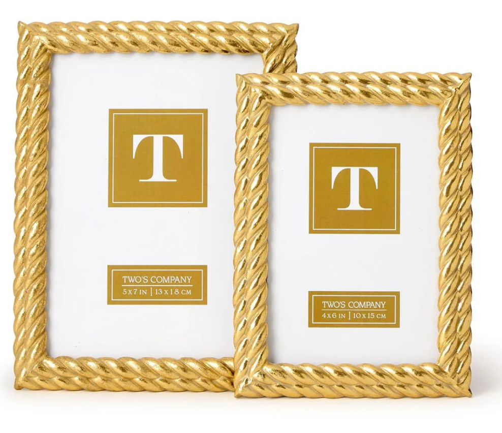 Gold double rope frame 4x6