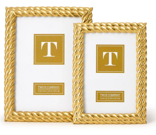 Gold double rope frame 4x6