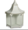 White pagoda wall lantern