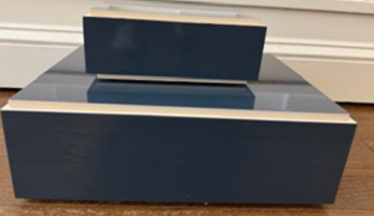 Navy Lacquered storage box Large