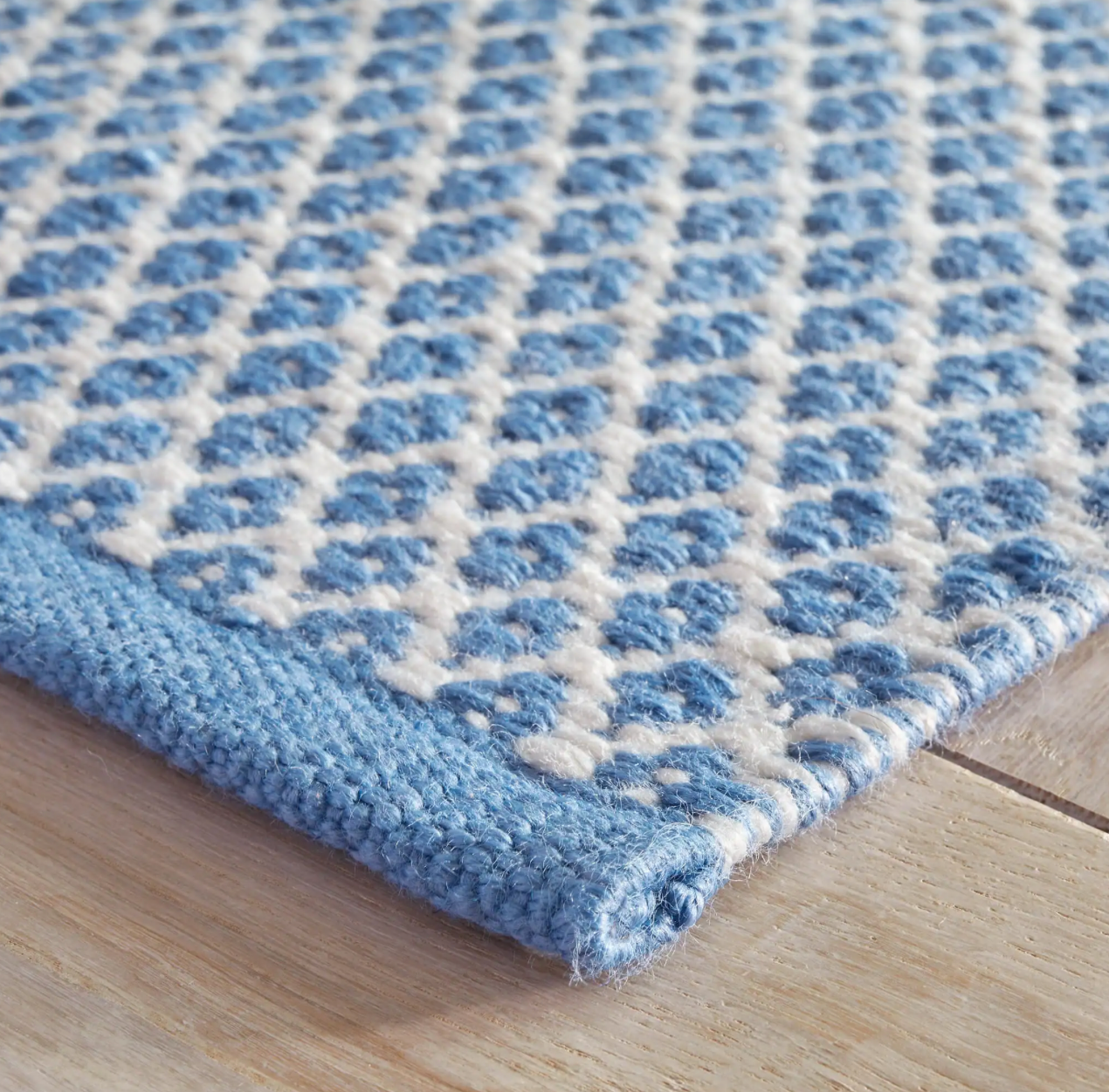 Mainsail Handwoven Indoor/Outdoor Rug  - French Blue