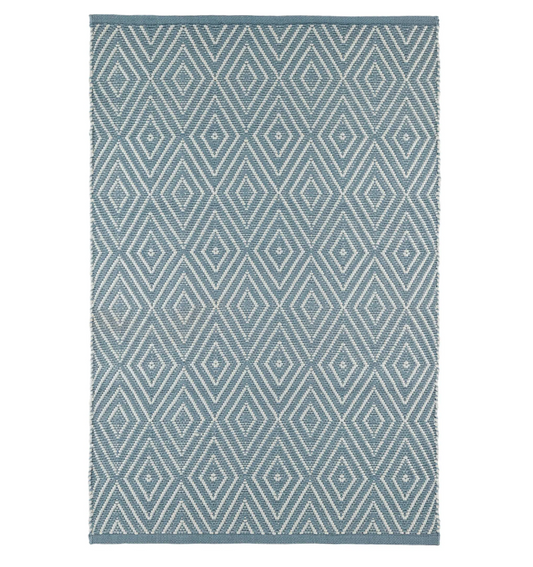 Diamond Handwoven Indoor/Outdoor Rug - Slate