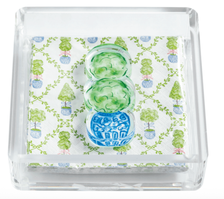 TOPIARY NAPKIN HOLDER AND WEIGHT SET