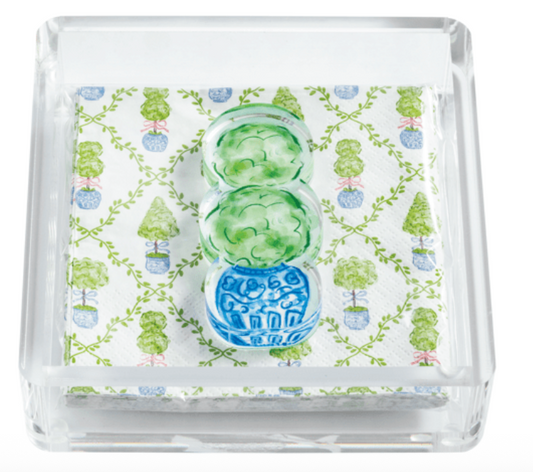 TOPIARY NAPKIN HOLDER AND WEIGHT SET