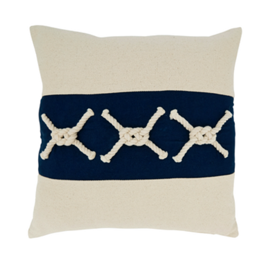 Rope knots Lumbar pillow 18 x 18