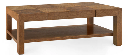 Cocktail table honey burl