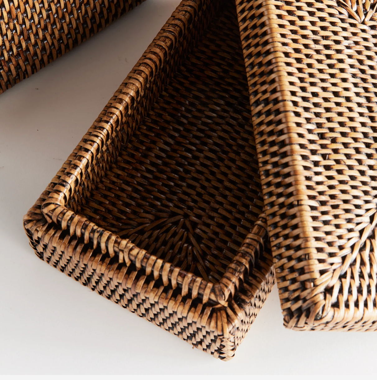 Rattan Box with Lid - Small