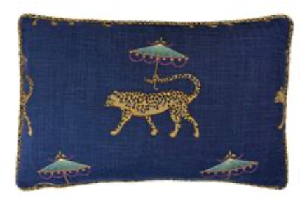 Pillow Edina indigo 16x24 down filled