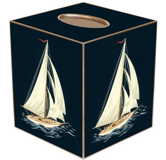 Sailboat - Tissue Box Cover