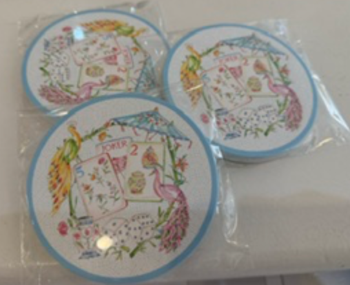 Coasters Set 20 Reversible Mahj!