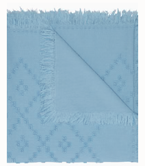 Throw light Blue cotton