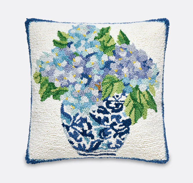Rhapsody Hydrangea Hook Pillow
